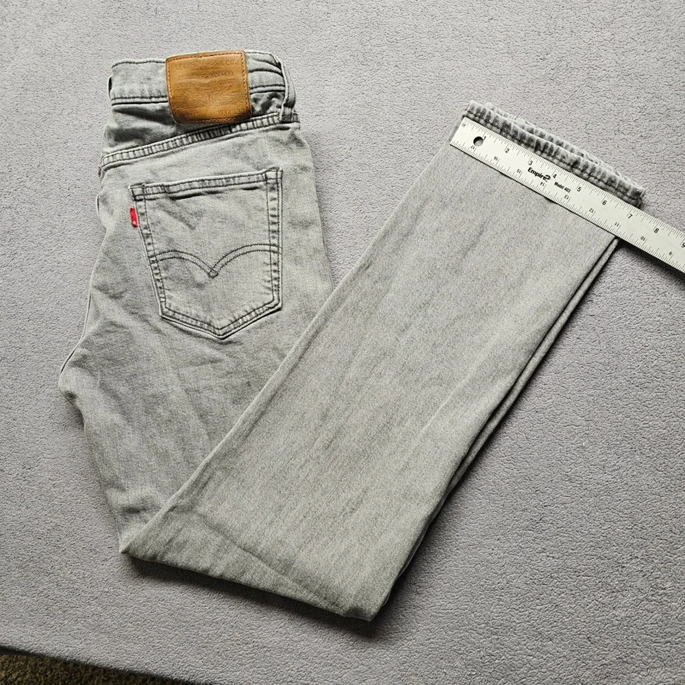 Levis 511 Slim Jeans Mens 34x32 Gray Light Wash Denim Streetwear Minimalist